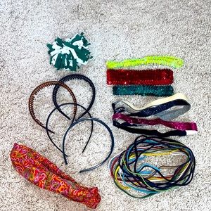 29 hair accessories - headbands and scrunchie
